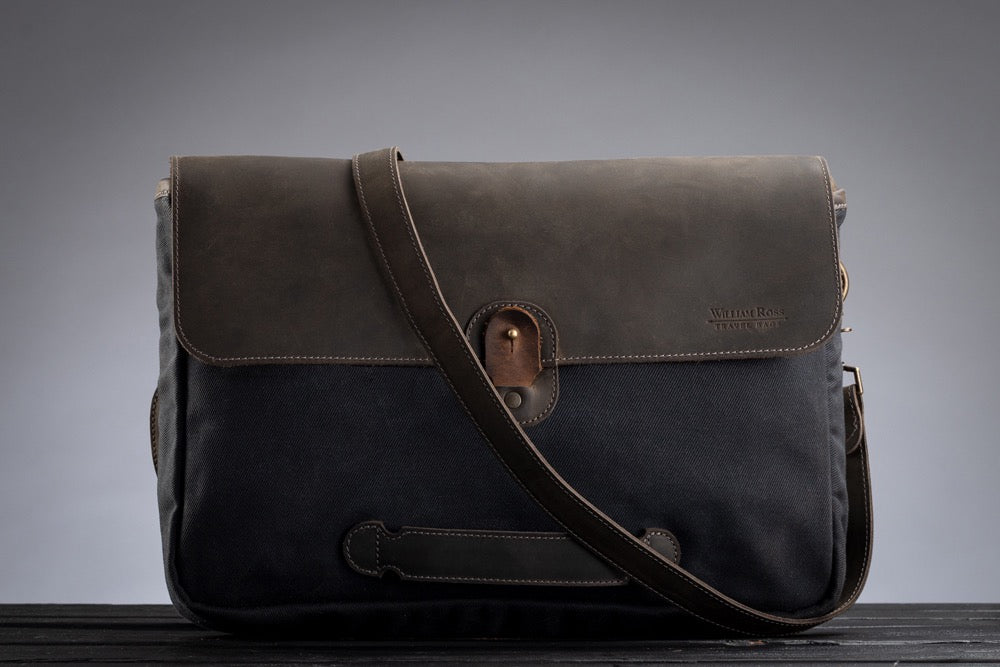 Leather Crossbody Bag / Mini Messenger Bag - Bentley [Coffee Brown